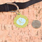 Trellis Round Pet ID Tag - Large - In Context