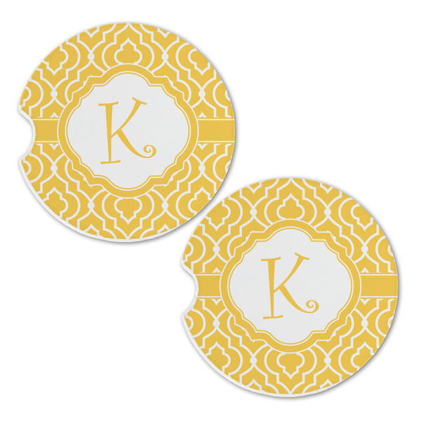 Trellis Sandstone Car Coasters - Set of 2