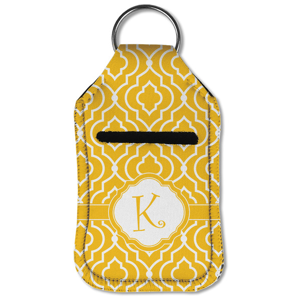 Trellis Sanitizer Holder Keychain - Small (Front Flat)
