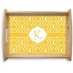 Trellis Natural Wooden Tray - Large (Personalized)