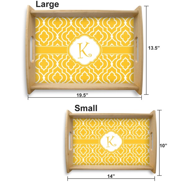 Trellis Serving Tray Wood Sizes