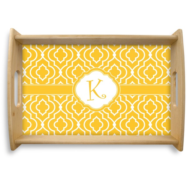 Custom Trellis Natural Wooden Tray - Small (Personalized)