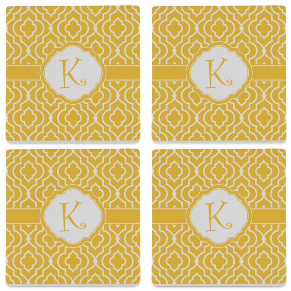 Trellis Set of 4 Sandstone Coasters - See All 4 View