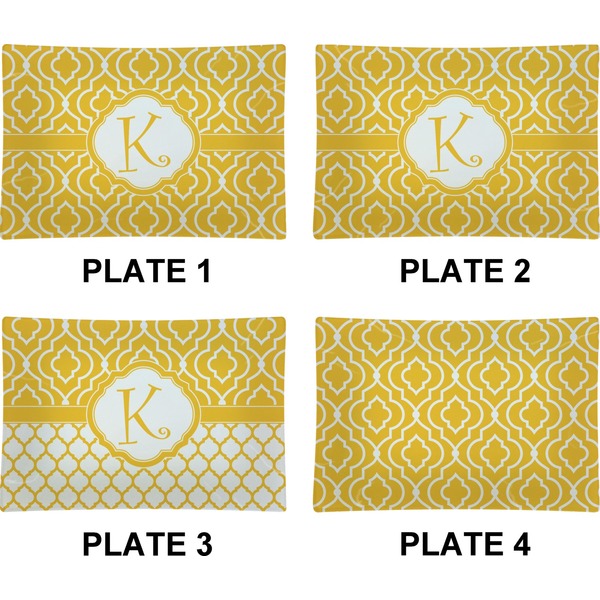 Trellis Set of Rectangular Appetizer / Dessert Plates (Approval)