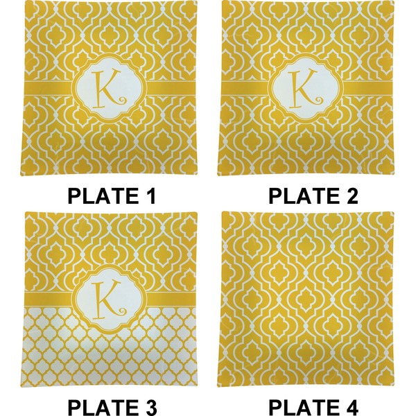 Trellis Set of Square Dinner Plates (Approval)