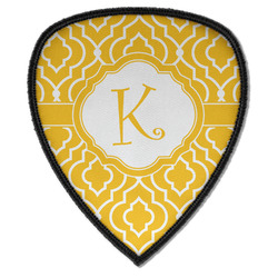 Trellis Iron on Shield Patch A w/ Initial