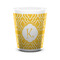Trellis Ceramic Shot Glass - 1.5 oz - White - Set of 4 (Personalized)