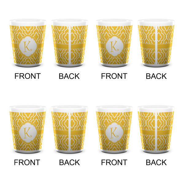 Trellis Shot Glass - White - Set of 4 - APPROVAL