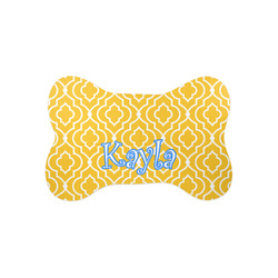 Trellis Bone Shaped Dog Food Mat (Small) (Personalized)