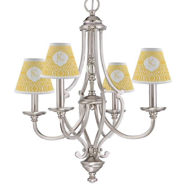 Trellis Small Chandelier Shade - LIFESTYLE (on chandelier)