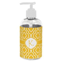 Trellis Plastic Soap / Lotion Dispenser (8 oz - Small - White) (Personalized)