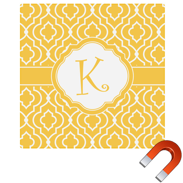 Custom Trellis Square Car Magnet - 10" (Personalized)