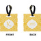 Trellis Square Luggage Tag (Front + Back)