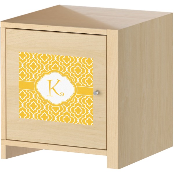 Trellis Square Wall Decal on Wooden Cabinet