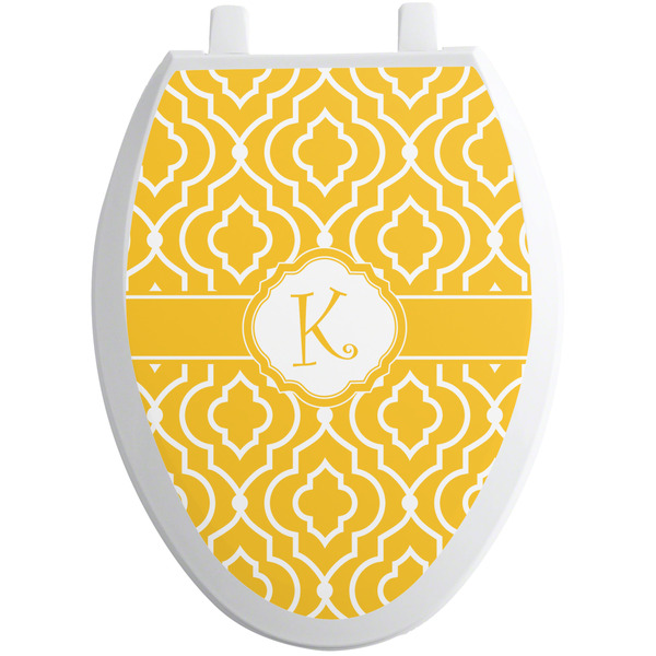 Custom Trellis Toilet Seat Decal - Elongated (Personalized)