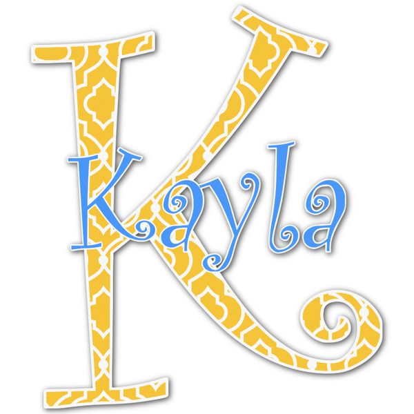 Custom Trellis Name & Initial Decal - Up to 12"x12" (Personalized)