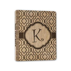 Trellis Wood 3-Ring Binder - 1" Half-Letter Size (Personalized)