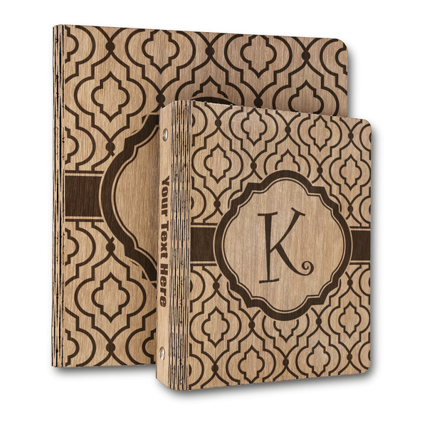 Custom Trellis Wood 3-Ring Binder (Personalized)