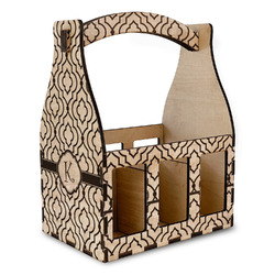 Trellis Wooden Beer Bottle Caddy (Personalized)