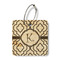 Trellis Wood Luggage Tags - Square - Front/Main