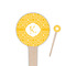 Trellis 4" Round Wooden Food Picks - Single Sided (Personalized)