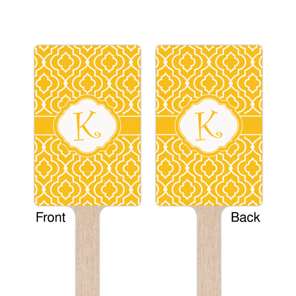 Trellis Wooden 6.25" Stir Stick - Rectangular - Double Sided - Front & Back