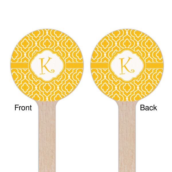 Trellis Wooden 6" Stir Stick - Round - Double Sided - Front & Back