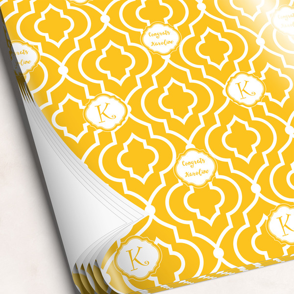 Custom Trellis Wrapping Paper Sheets - Single-Sided - 20" x 28" (Personalized)