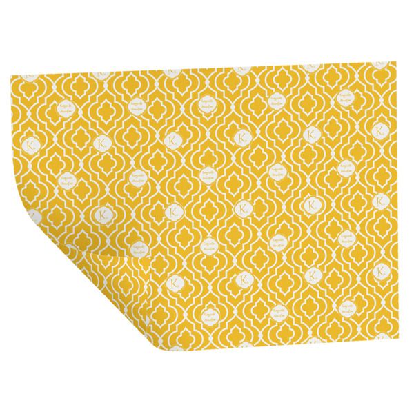 Trellis Wrapping Paper Sheet - Double Sided - Folded