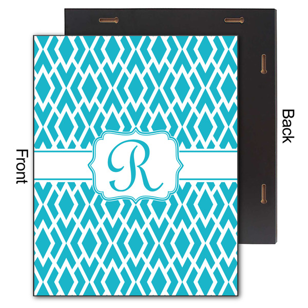 Geometric Diamond 11x14 Wood Print - Front & Back View