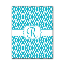 Geometric Diamond Wood Print - 11x14 (Personalized)