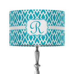 Geometric Diamond 12" Drum Lamp Shade - Fabric (Personalized)