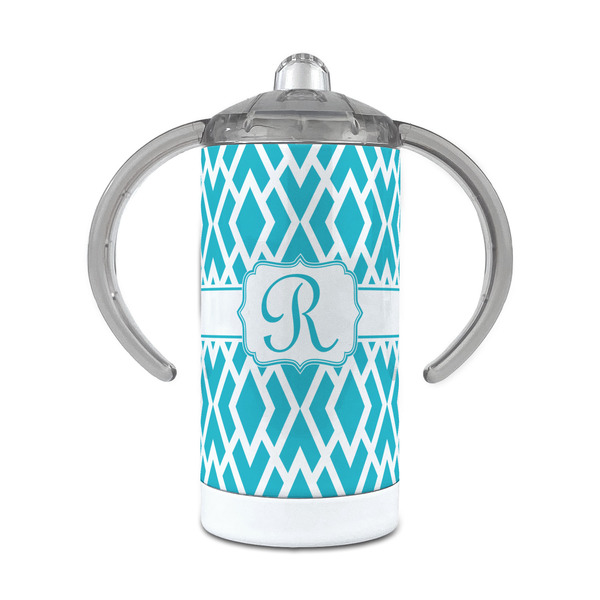 Custom Geometric Diamond 12 oz Stainless Steel Sippy Cup (Personalized)