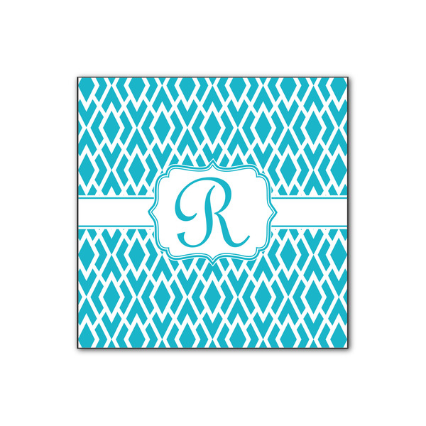Custom Geometric Diamond Wood Print - 12x12 (Personalized)