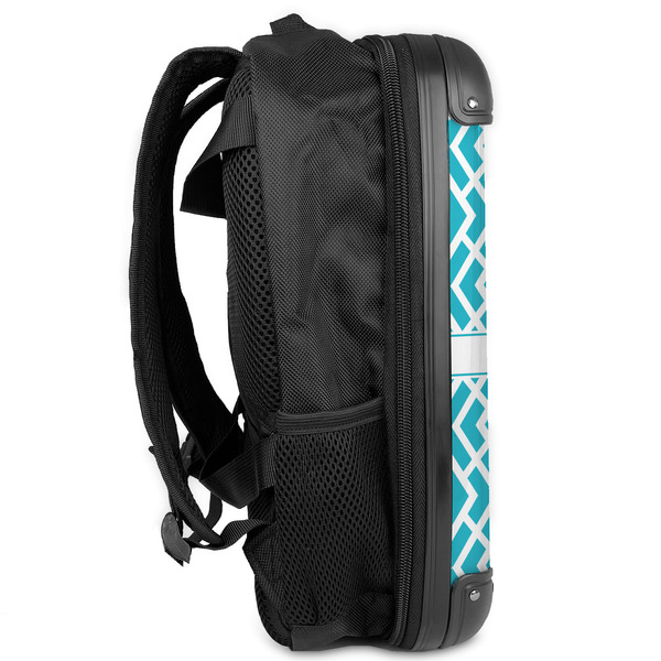 Geometric Diamond 13" Hard Shell Backpacks - Side View