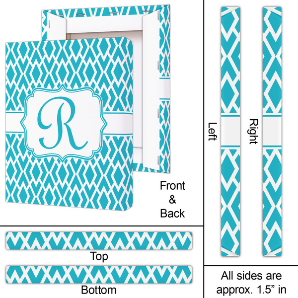 Geometric Diamond 16x20 - Canvas Print - Approval