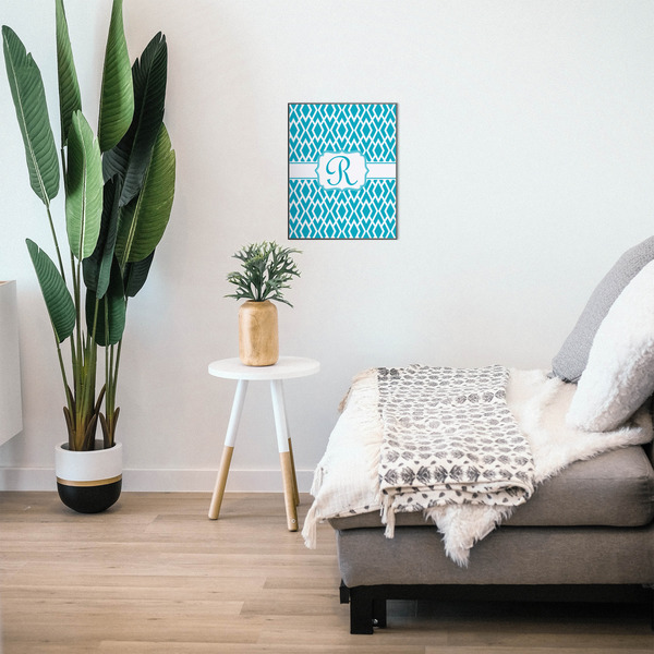 Geometric Diamond 16x20 Wood Print - In Context