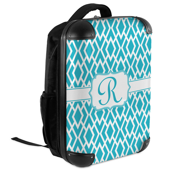 Geometric Diamond 18" Hard Shell Backpacks - ANGLED VIEW