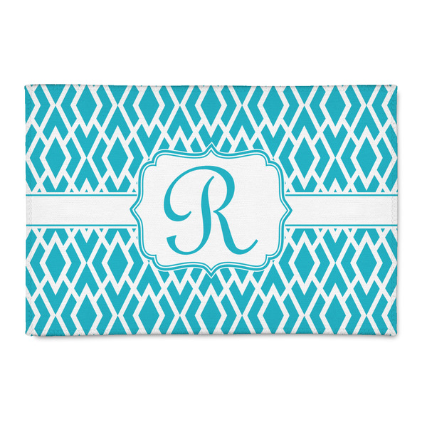 Custom Geometric Diamond Patio Rug (Personalized)