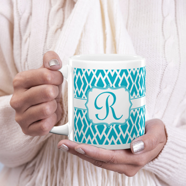 Geometric Diamond 20oz Coffee Mug - LIFESTYLE