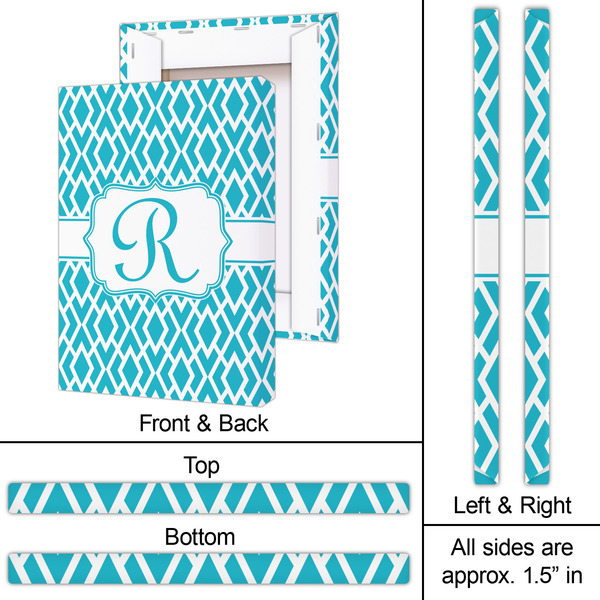 Geometric Diamond 20x30 - Canvas Print - Approval