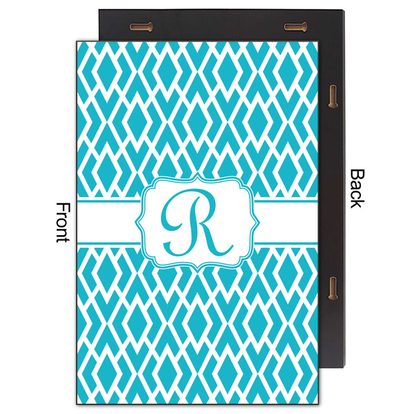 Geometric Diamond 20x30 Wood Print - Front & Back View