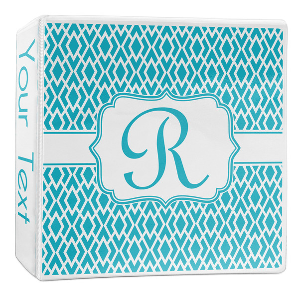 Custom Geometric Diamond 3-Ring Binder - 2 inch (Personalized)