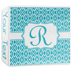 Geometric Diamond 3-Ring Binder - 3 inch (Personalized)