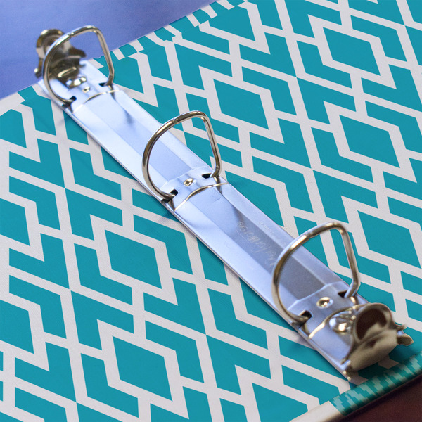 Geometric Diamond 3 Ring Binders - Full Wrap - 1" - DETAIL