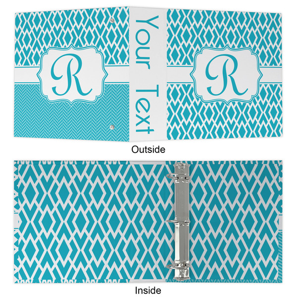 Geometric Diamond 3 Ring Binders - Full Wrap - 2" - APPROVAL