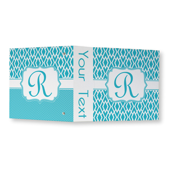 Geometric Diamond 3 Ring Binders - Full Wrap - 3" - OPEN OUTSIDE