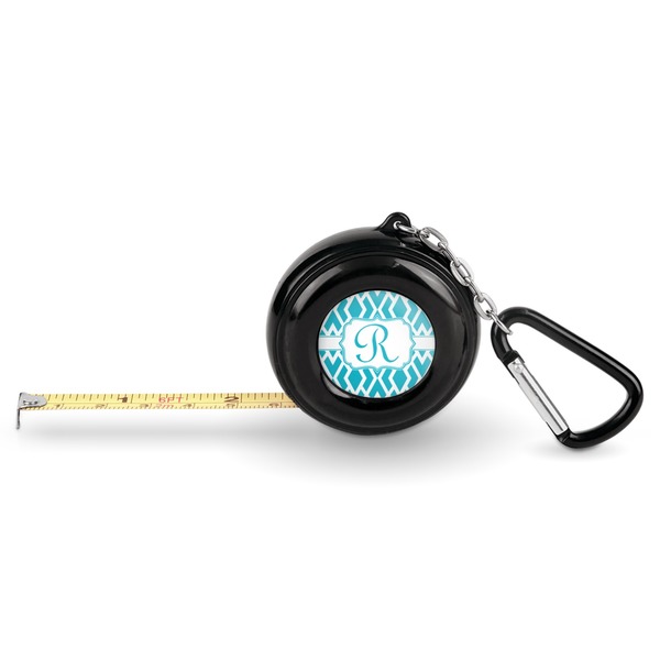 Custom Geometric Diamond Pocket Tape Measure - 6 Ft w/ Carabiner Clip (Personalized)