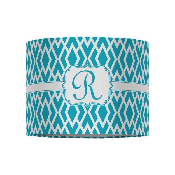 Geometric Diamond 8" Drum Lampshade - FRONT (Fabric)