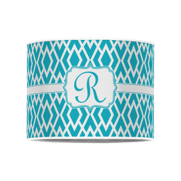 Geometric Diamond 8" Drum Lampshade - FRONT (Poly Film)